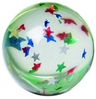 32mm 3D Glitter Star Super Bouncy Ball
